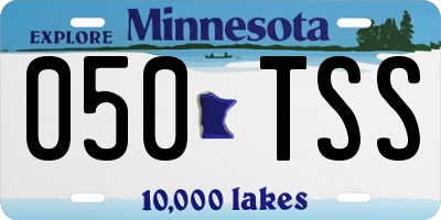 MN license plate 050TSS