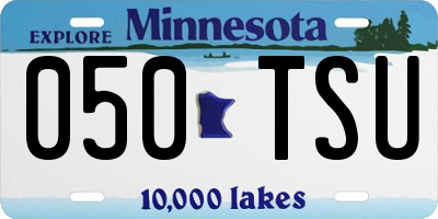 MN license plate 050TSU