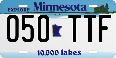 MN license plate 050TTF