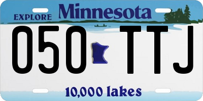 MN license plate 050TTJ