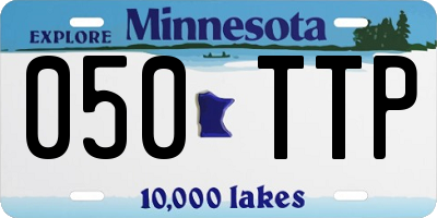 MN license plate 050TTP