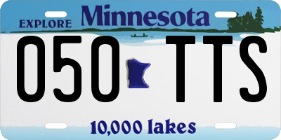 MN license plate 050TTS