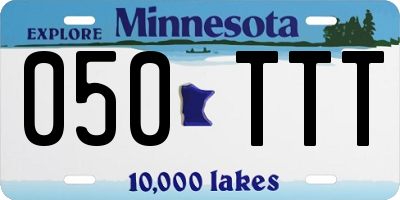 MN license plate 050TTT