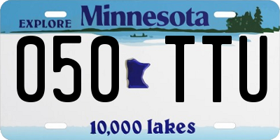 MN license plate 050TTU