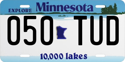 MN license plate 050TUD