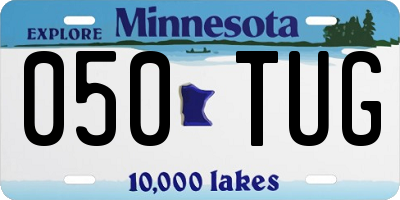 MN license plate 050TUG