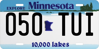 MN license plate 050TUI