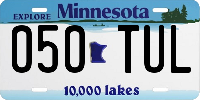 MN license plate 050TUL