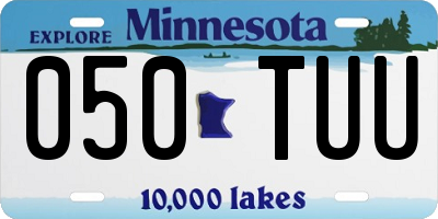 MN license plate 050TUU