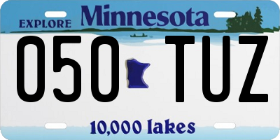 MN license plate 050TUZ