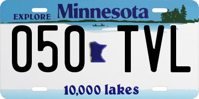 MN license plate 050TVL