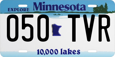 MN license plate 050TVR