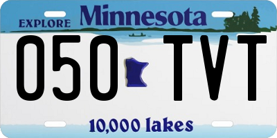 MN license plate 050TVT