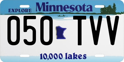 MN license plate 050TVV