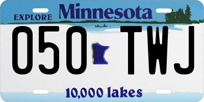 MN license plate 050TWJ