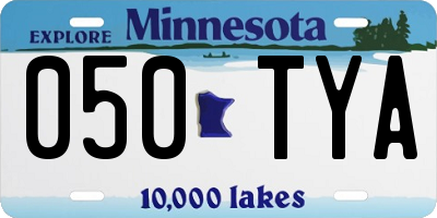 MN license plate 050TYA