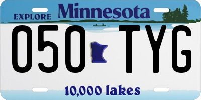 MN license plate 050TYG