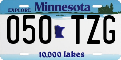 MN license plate 050TZG