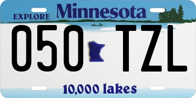 MN license plate 050TZL