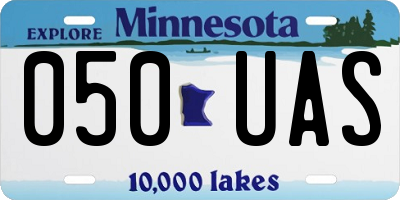 MN license plate 050UAS