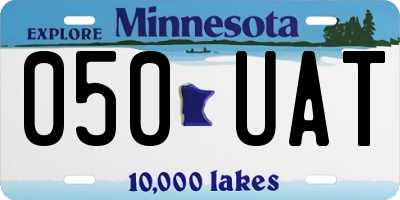 MN license plate 050UAT