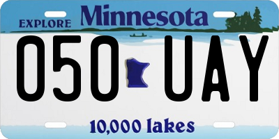 MN license plate 050UAY