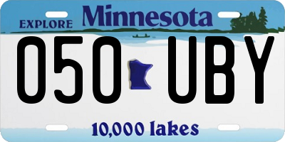 MN license plate 050UBY