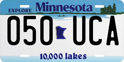 MN license plate 050UCA