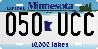 MN license plate 050UCC