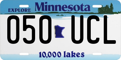 MN license plate 050UCL