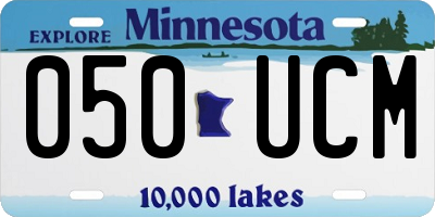 MN license plate 050UCM