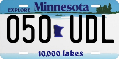 MN license plate 050UDL