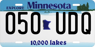 MN license plate 050UDQ