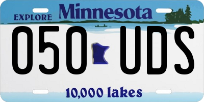 MN license plate 050UDS