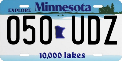 MN license plate 050UDZ