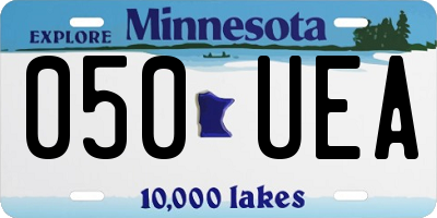 MN license plate 050UEA