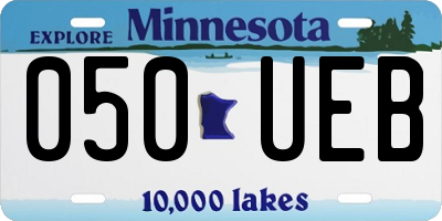 MN license plate 050UEB