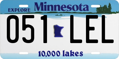 MN license plate 051LEL