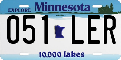 MN license plate 051LER