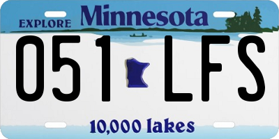 MN license plate 051LFS