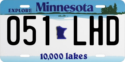 MN license plate 051LHD