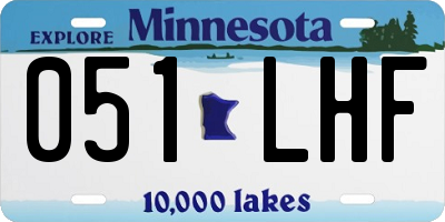 MN license plate 051LHF