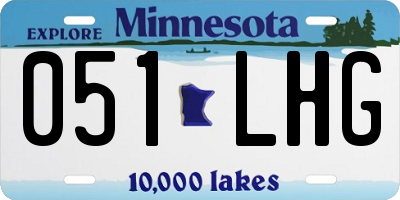 MN license plate 051LHG