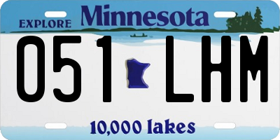 MN license plate 051LHM
