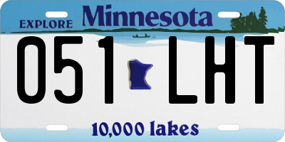 MN license plate 051LHT