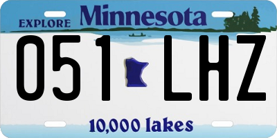 MN license plate 051LHZ