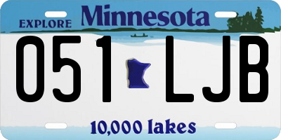 MN license plate 051LJB