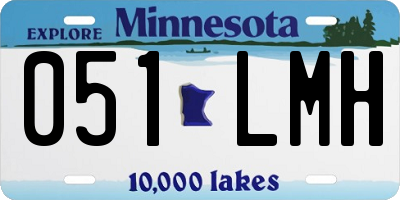 MN license plate 051LMH