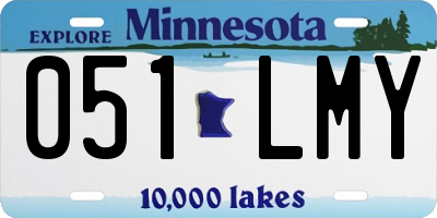 MN license plate 051LMY