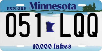 MN license plate 051LQQ